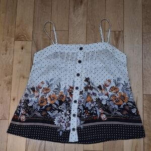 Maeve by Anthropologie White Floral  Top